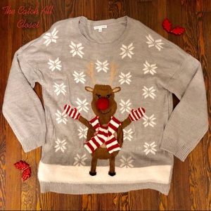 Ugly Christmas Sweater - Reindeer Size XL